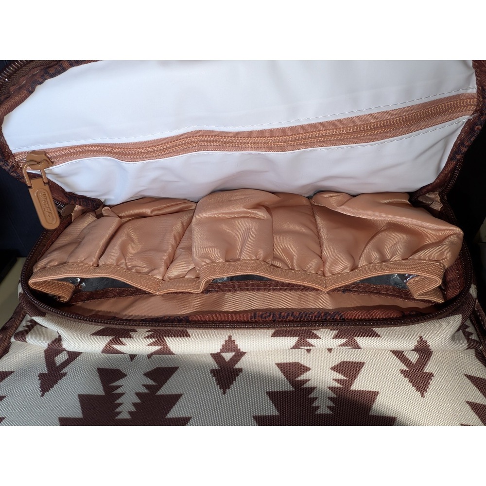 Wrangler Aztec Southwestern Pattern Dual Sided Print Multi-Function Backpack - Picture 5 of 8